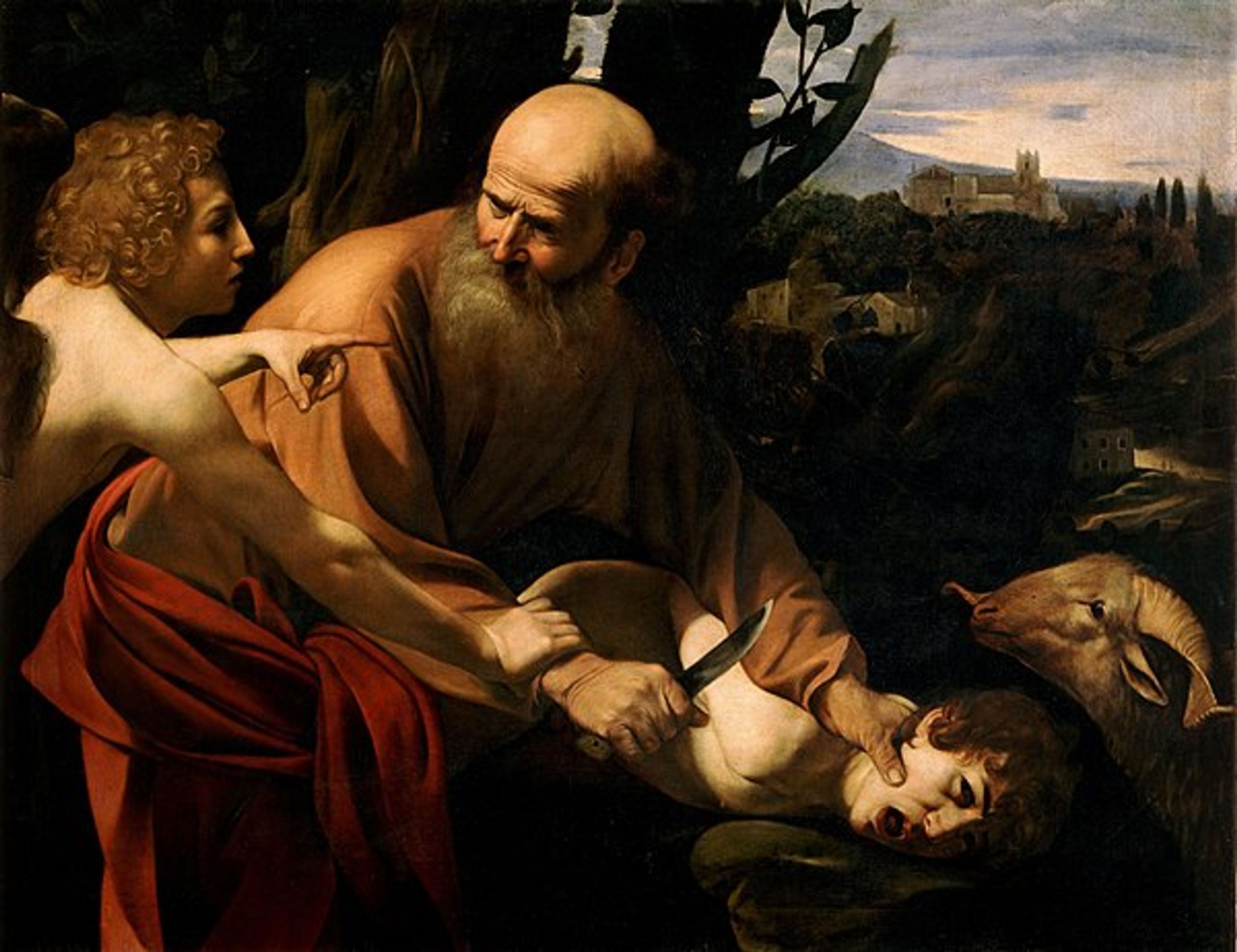 Het offer van Isaak - Caravaggio