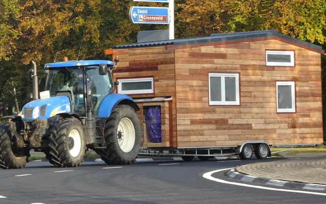 Jeannette bouwde haar eigen tiny house op wielen.