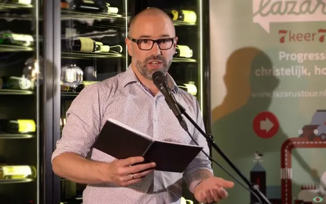 Mattias Rouw: 'Jezus stierf niet om een schuld te voldoen aan de Vader, hij kwam om de dood te overwinnen'.